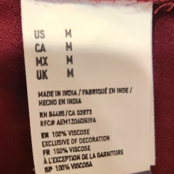 American Eagle Outfitters 3/4 Sleeve Button Down Romper Size Medium - Picture 6 of 7